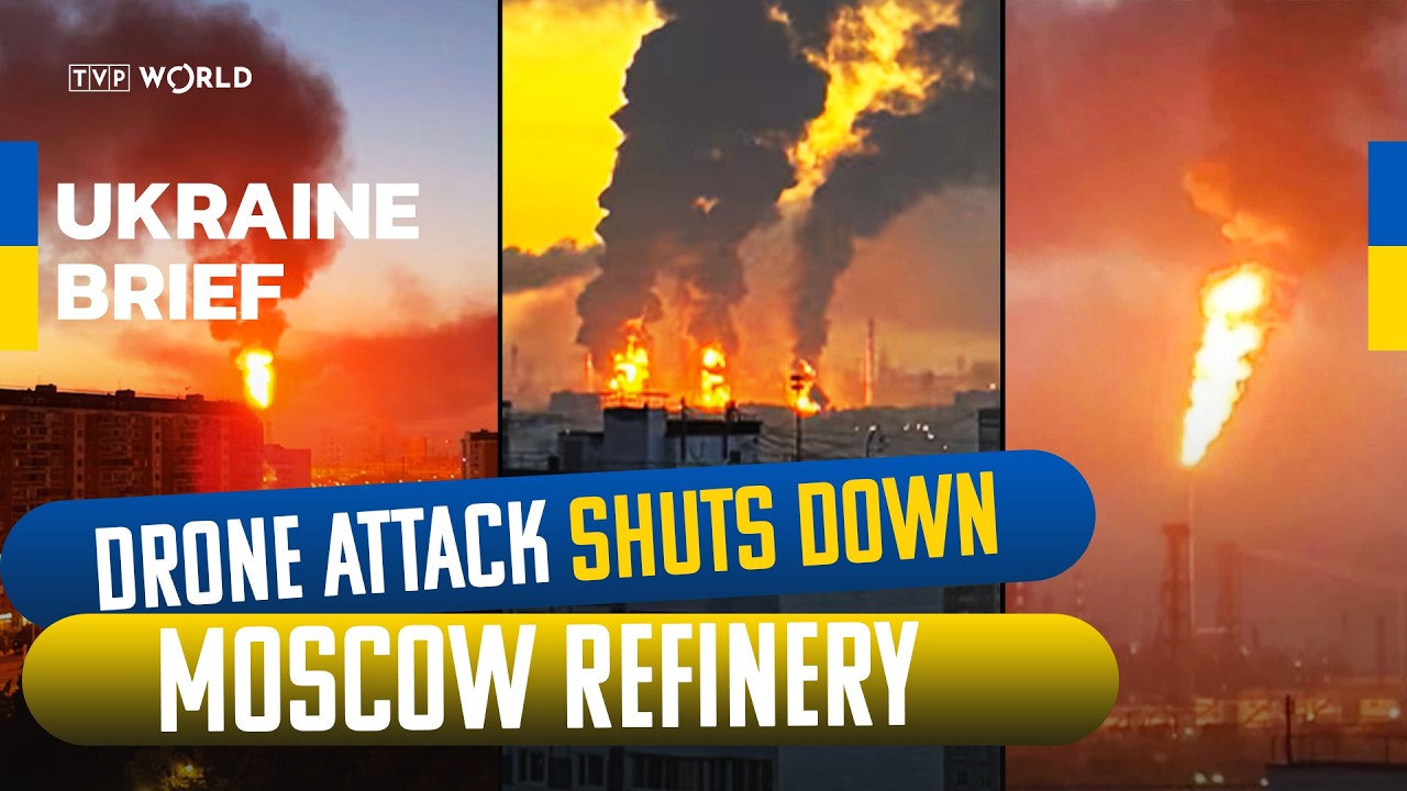Moscow oil refinery halts operations after Sunday drone attack | Ukraine Brief