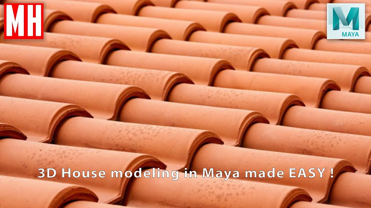 3D House modeling in Maya 2020 made EASY #3 Roofs