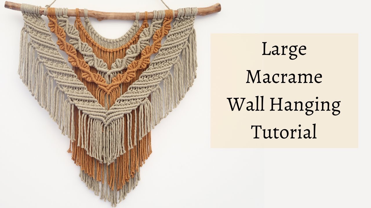 Large Macrame Wall Hanging | DIY Macrame Wall Hanging Tutorial - Part 1