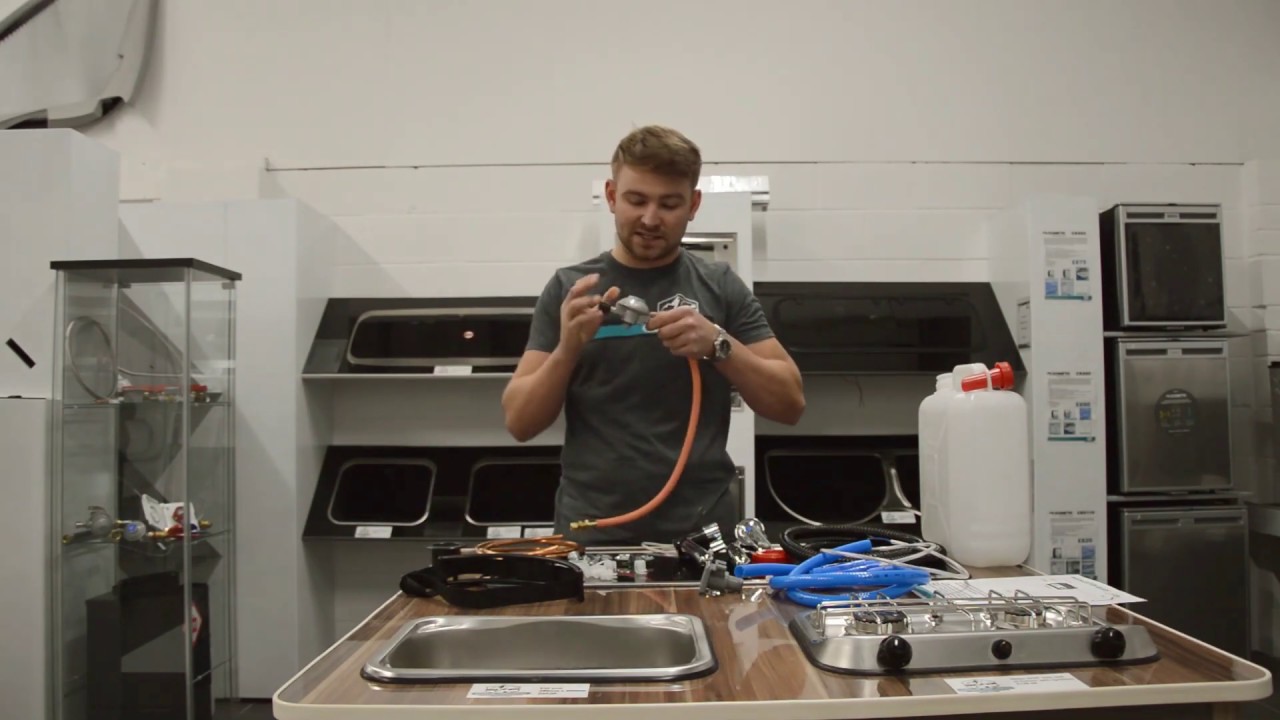 Campervan Sink and Hob Combination unit set-up tutorial