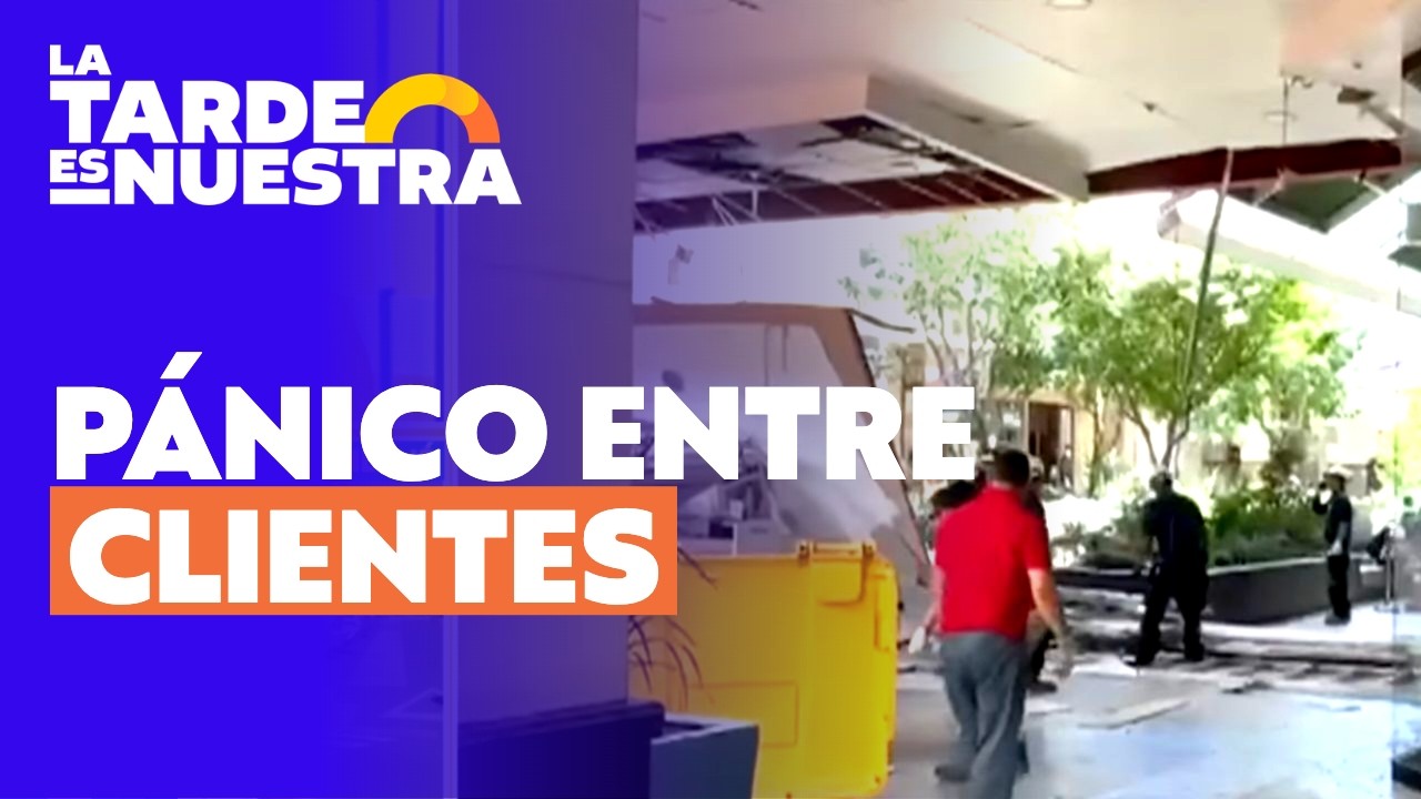 Cae techo de centro comercial en Quilpué l La Tarde es Nuestra