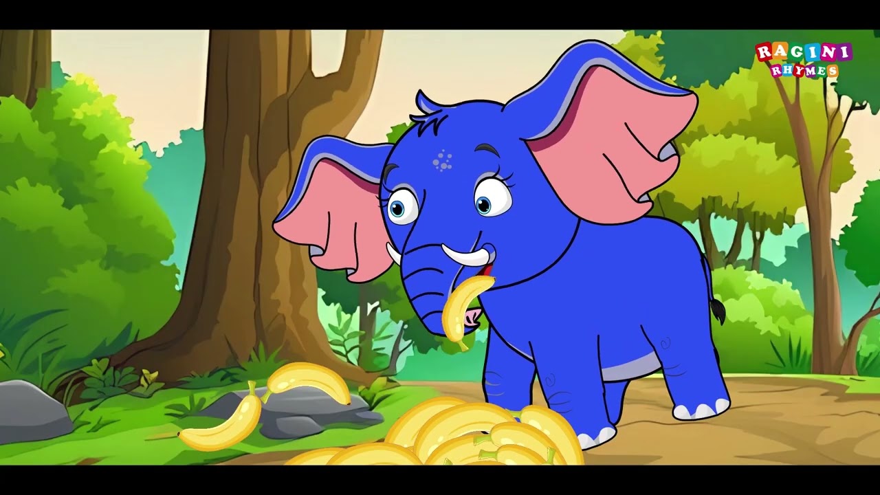 🐘 Ek Mota Hathi | एक मोटा हाथी | Hindi Rhymes for Kids | #ekmotahathighumechala