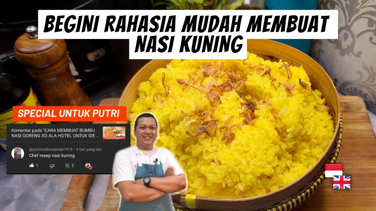 CARA MEMBUAT NASI KUNING YANG ENAK DAN GURIH ‼️ ANTI GAGAL ‼️ BISA UNTUK IDE USAHA