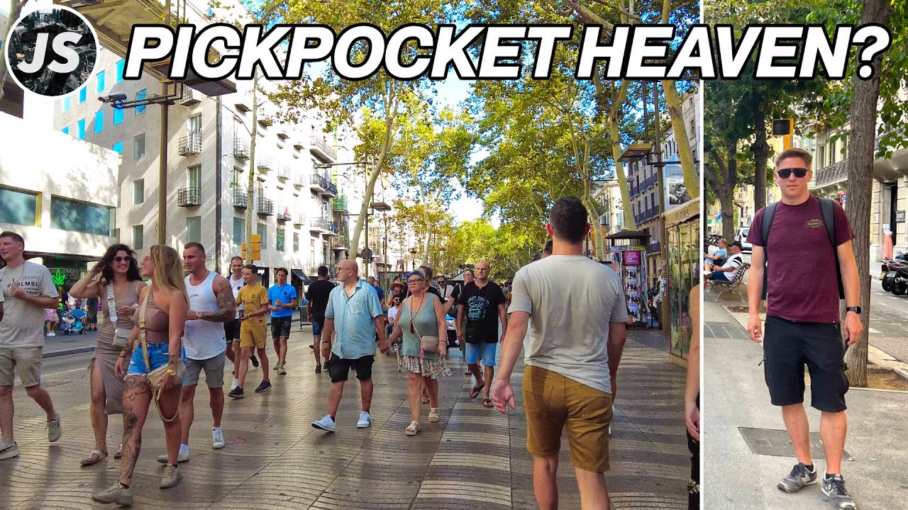 Walking the World's Most Pickpocketed Street | La Rambla in Barcelona