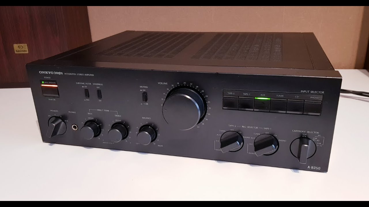 Onkyo Integra A-8250 Stereo Amplifier (1985-87') sound Test after repair and maintenance