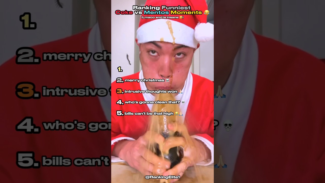 Ranking najzabawniejszych moment&oacute;w z Coca-Colą i Mentosami 😂 #szorty