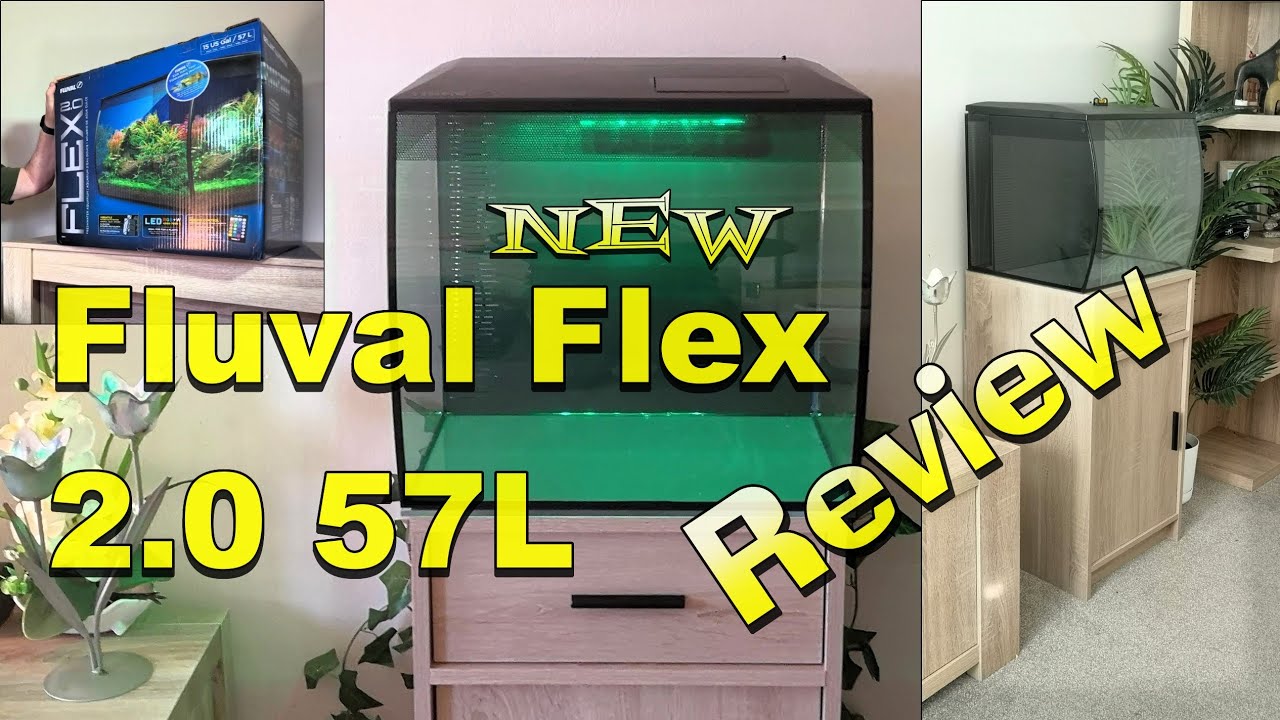 Обзор и установка аквариума Fluval Flex 2 0 57L.