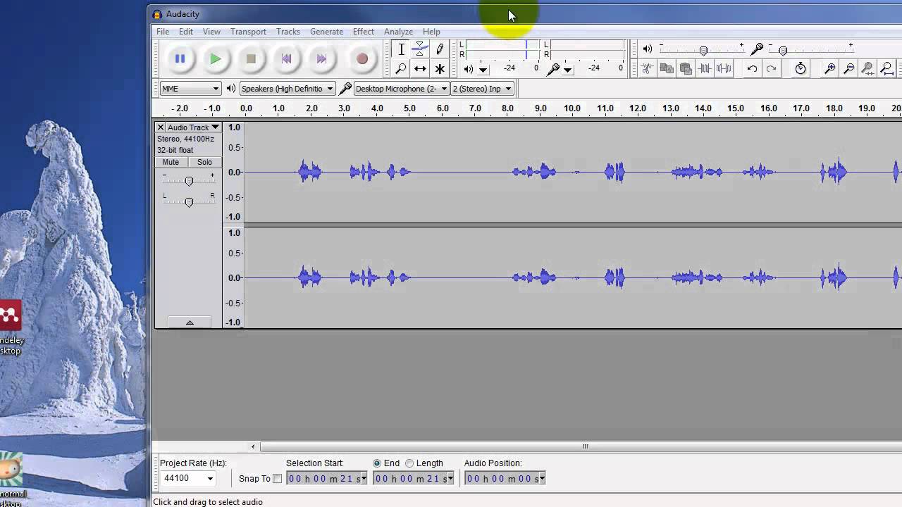 Audacity: Delete Segments