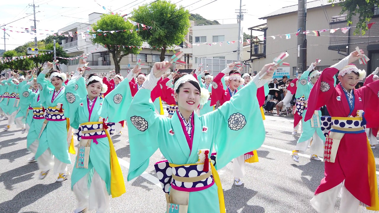 ほにや　高知よさこい2019  本祭1日目　梅ノ辻演舞場　4k