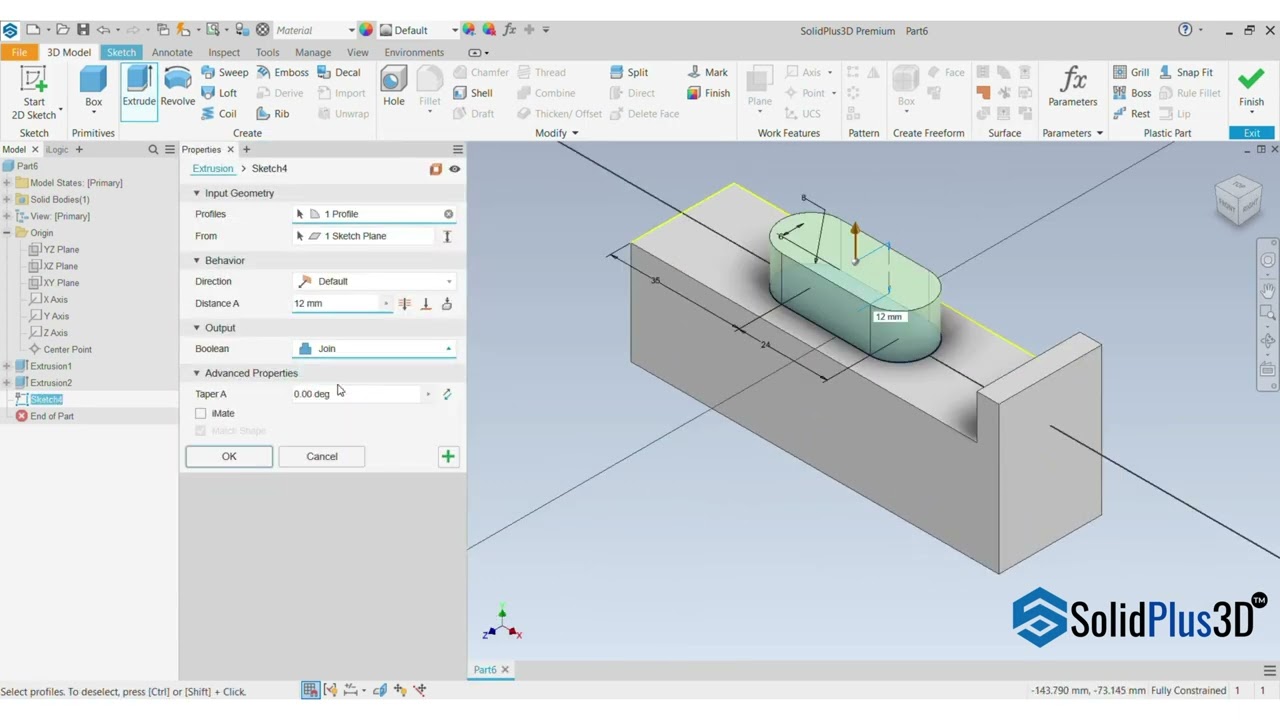 SolidPlus3D CAD - Solid Part Modeling | Key Features & Tools #solidplus3d #3ddesign #machine