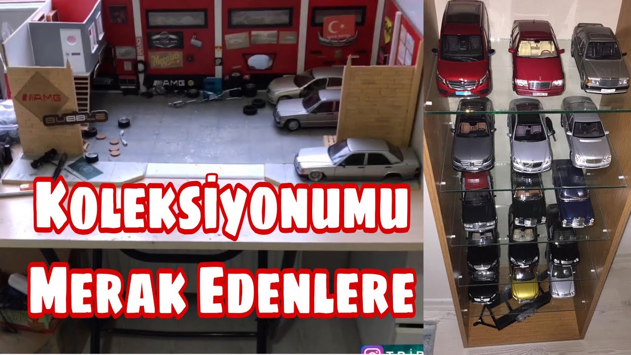 Mercedes Diecast Model Araba Koleksiyonum | Bedava Vitrin Yaptım | Oda Vlogu