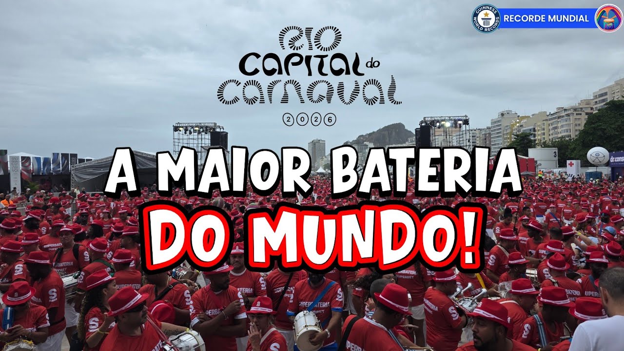 RIO CARNAVAL 2026 | MAIOR BATERIA DO MUNDO EM COPACABANA