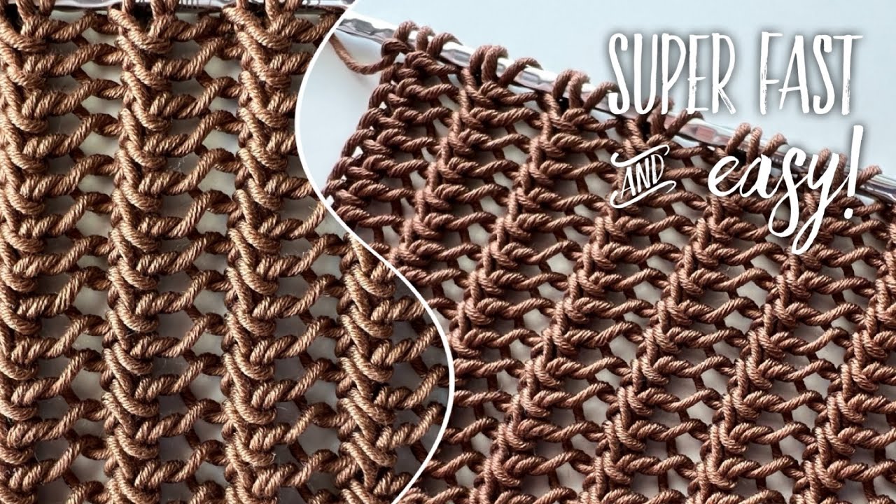 Просто вяжем без остановки: самый красивый узор для лета!!! 🌊🌊🌊 Super fast and easy pattern!
