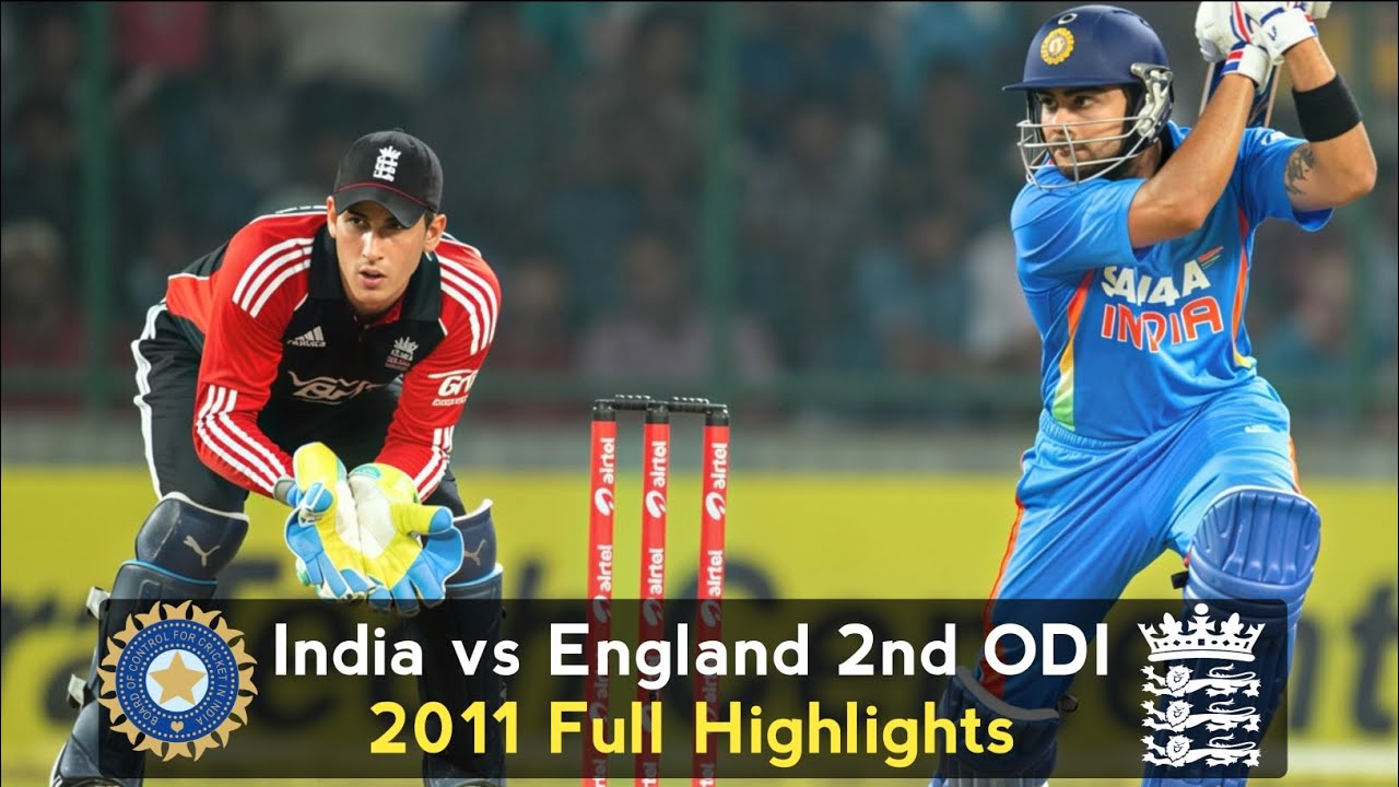🔥Kohli's Match-Winning Knock | India vs England 2nd ODI 2011 at Delhi Full Highlights
