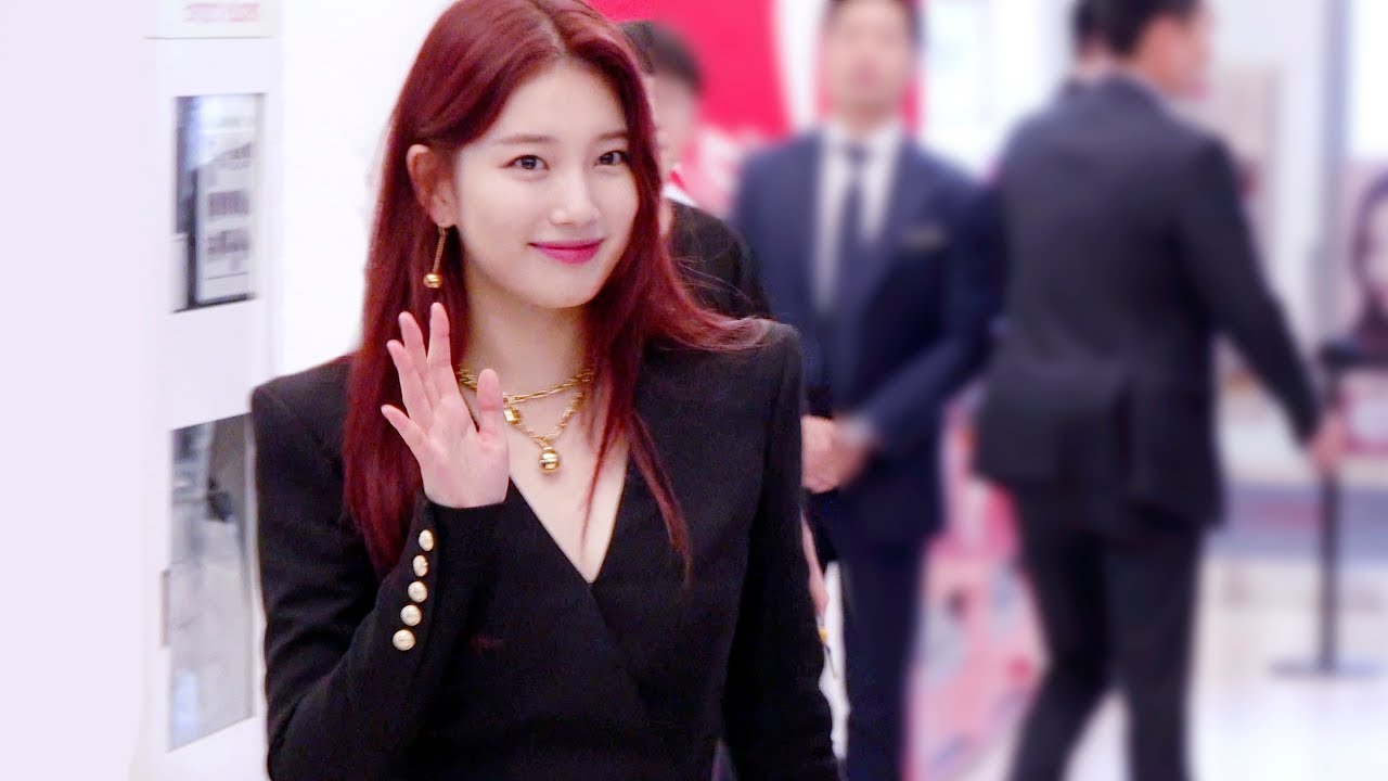 190823 붉게 염색한 수지(Red hair SUZY) 직캠 [4K] @ 랑콤 런칭 행사