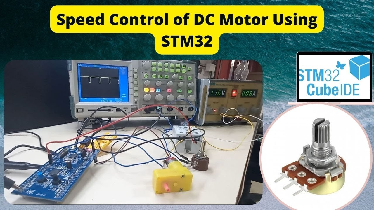 DC Motor Speed Controller PWM With Potentiometer Using STM32