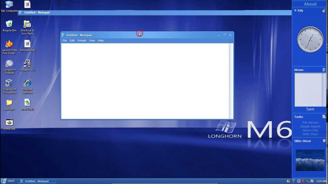 Windows XP transformed into Windows Longhorn [HQ]