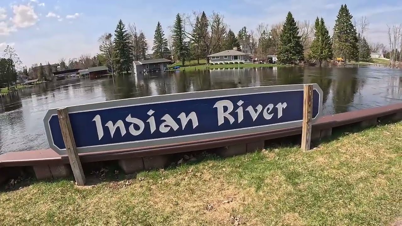 FLOODED INDIAN RIVER, MICHIGAN. SOOOOO SAD!!! #flooding #highwater #devastation #destruction