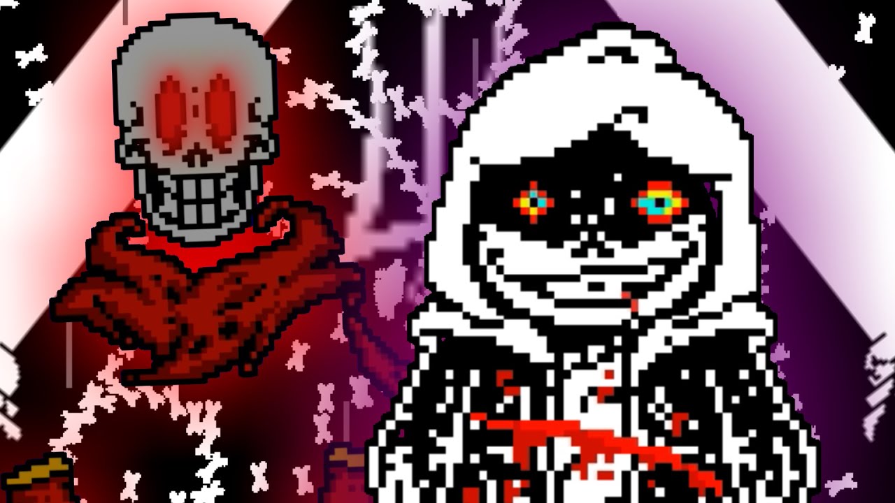 【IN ONE RUN】FDY!Dusttale Murder Sans戦 Phase1-3 通しクリア (3 Heal Left)【Undertale Fangame】