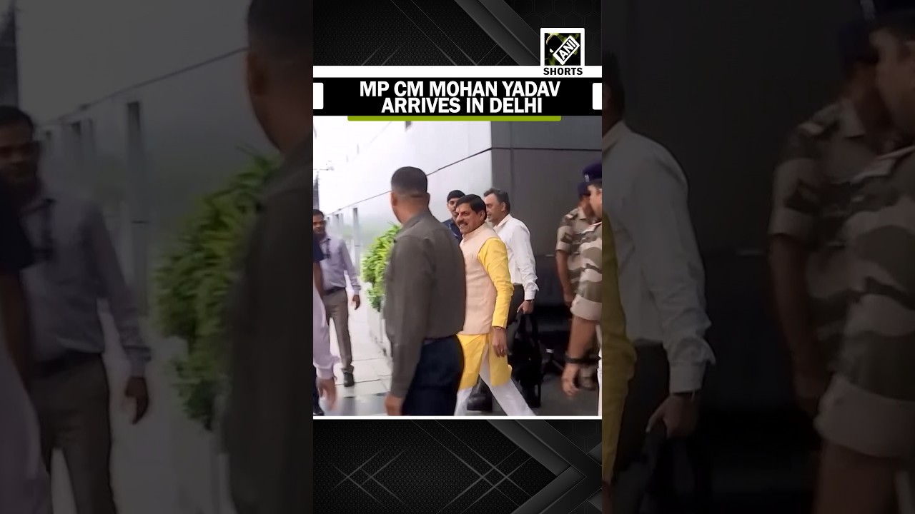 Madhya Pradesh Chief Minister Mohan Yadav arrives in Delhi