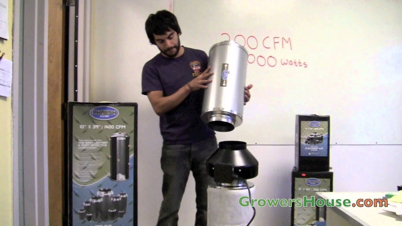 Phresh Carbon Filter & Duct Silencer Review - Activated Carbon for Odor Removal for Grow Rooms