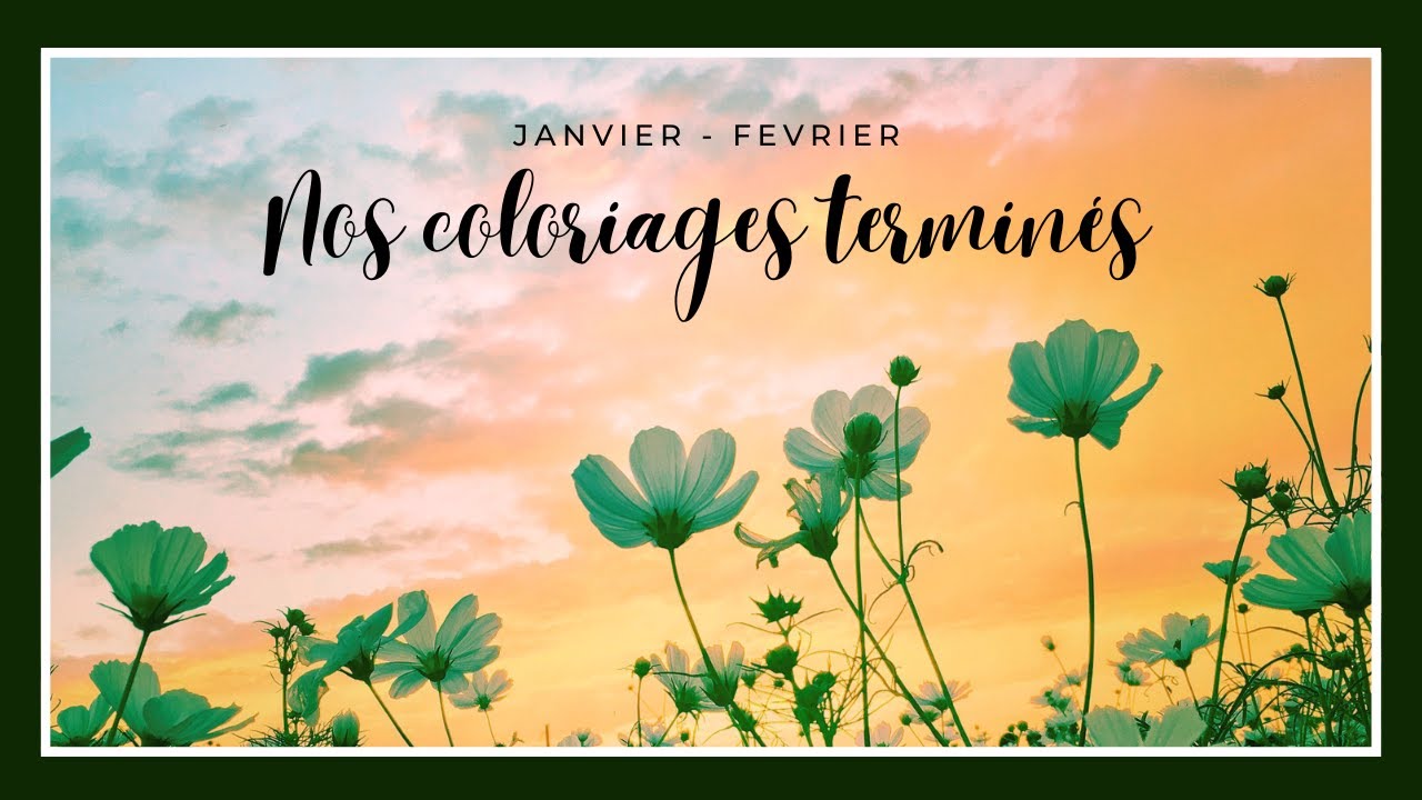 Nos réalisations de janvier et février ~ coloriages terminés