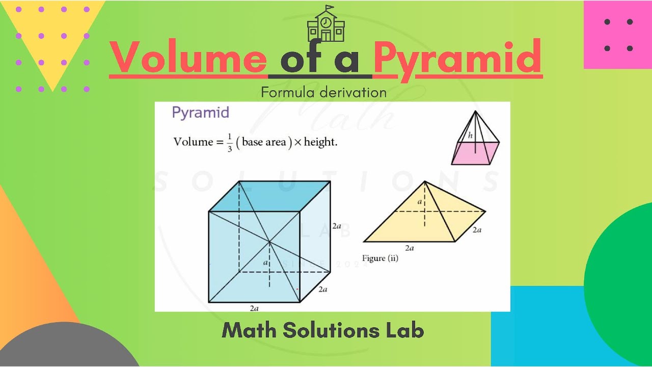 Volume Formula Derivation of a Pyramid - Explained In Burmese