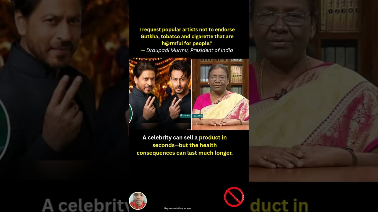 I request popular artists not to endorseGutkha, tobatco and cigarette