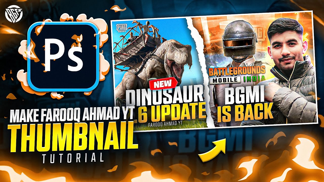 How To Make Thumbnail Like Farooq Ahmad YT | Photoshop Tutorial | BOSS GFX