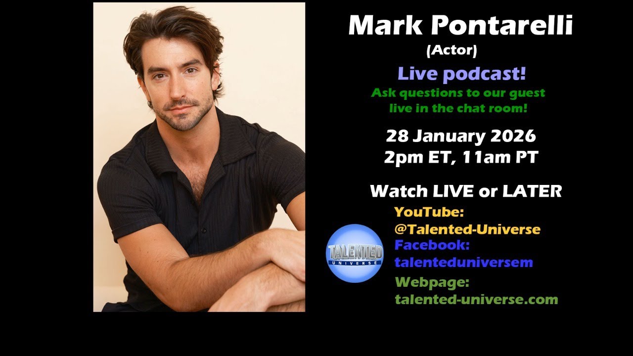 Mark Pontarelli - (Actor, 'Love & Blood', 'Too Late for the Second Chance'), LIVE!