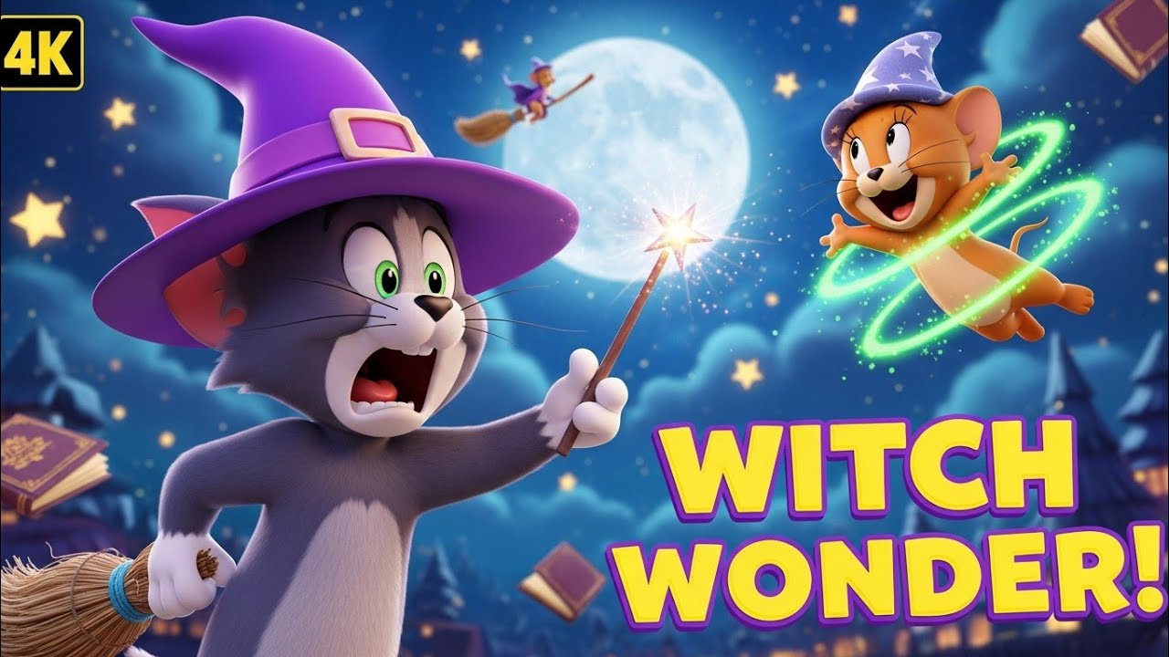 Witch Wonder! Tom and Jerry | Magical 3D Cartoon Adventure for Kids | Funny Witch Magic Chase