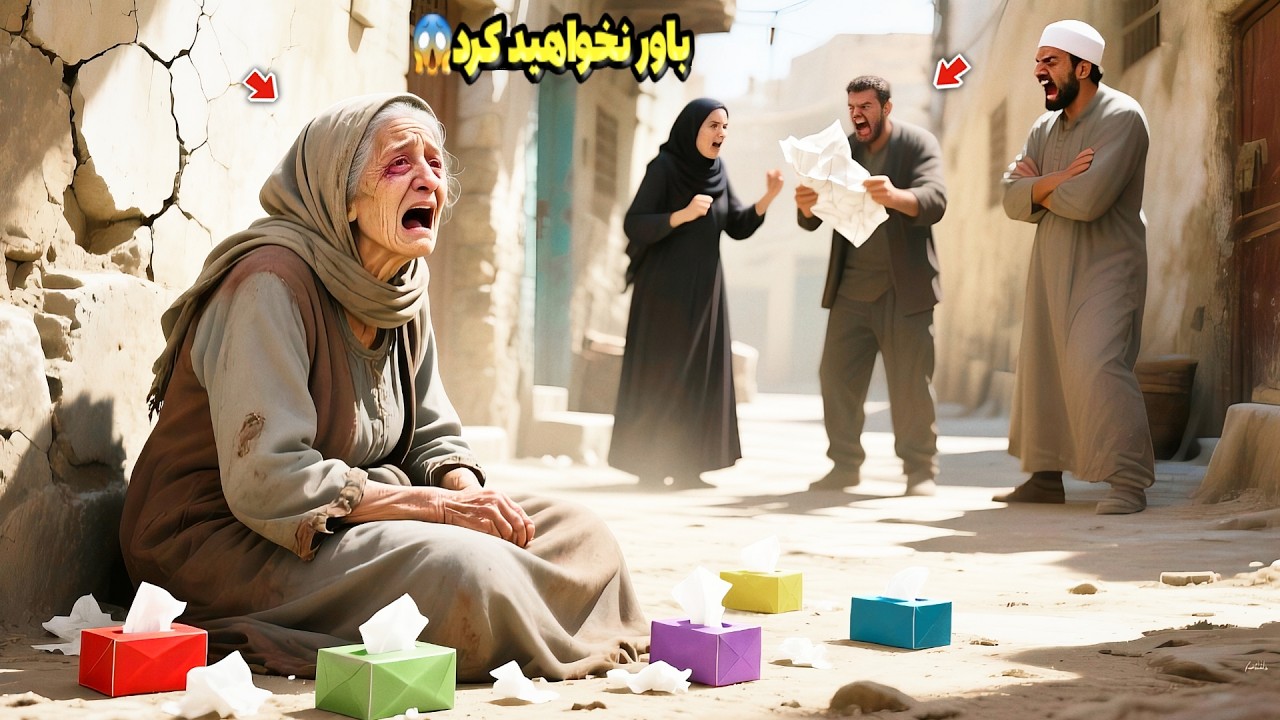 مادری بیمار توسط فرزندانش از خانه بیرون انداخته شد، سپس مادر با جوانی روبرو شد که... 😱