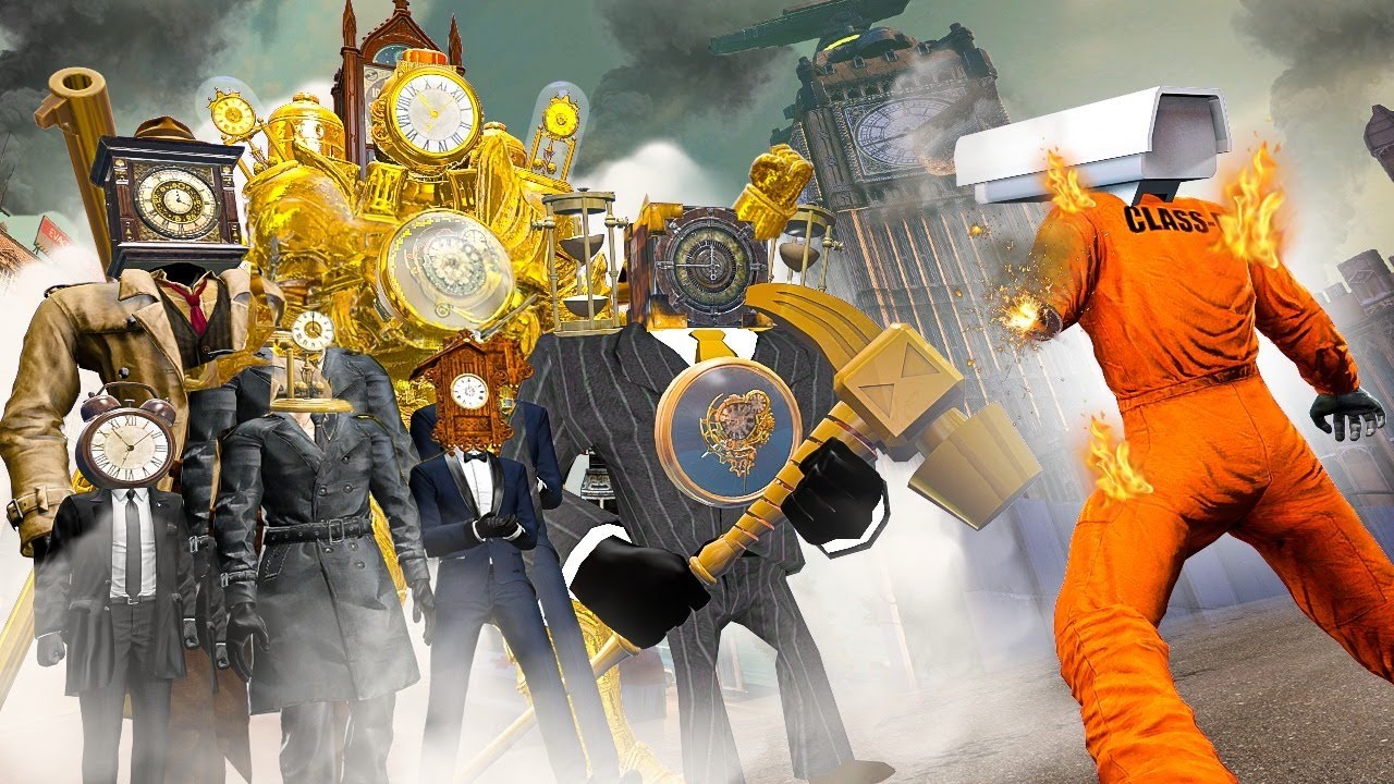 CAZADORES SCP - BUSCO AL TITAN CLOCKMAN (TITAN RELOJ) en EL MULTIVERSE SKIBIDI TOILET - GMOD