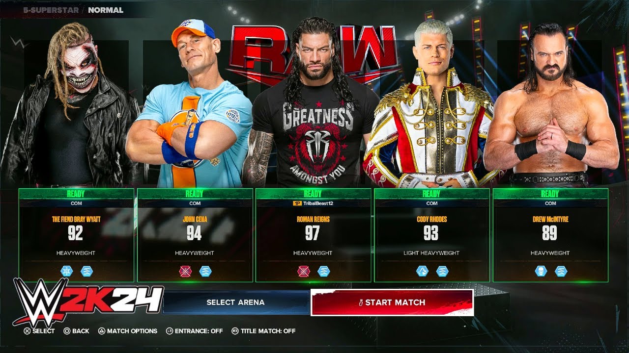 WWE 2K24 My First LIVE Stream - WWE 2K24 Roman Reigns John Cena Cody Rhodes Live Stream