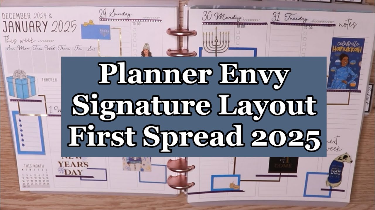 **New Planner Envy Signature Layout** Plan With Me