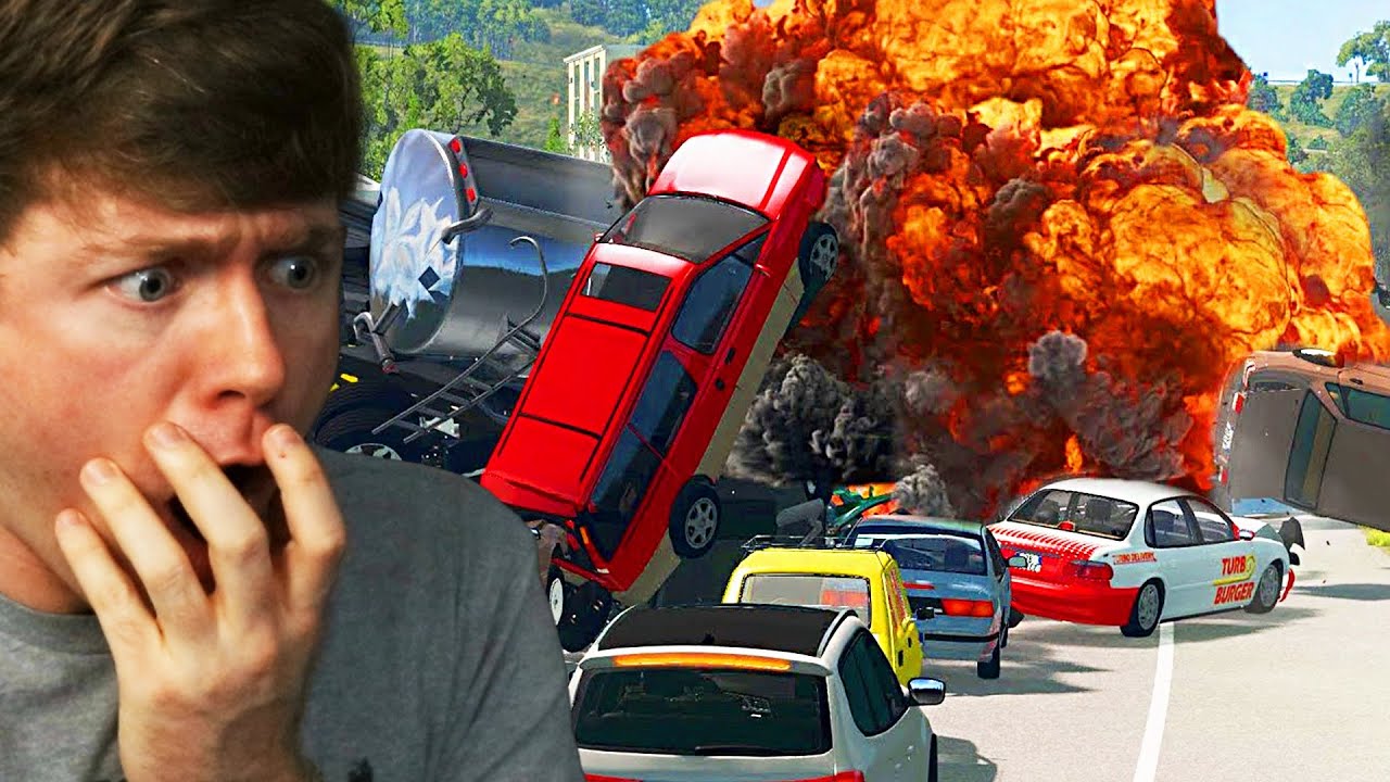 Reacting to EXTREME CAR CRASH! (BeamNG Drive)
