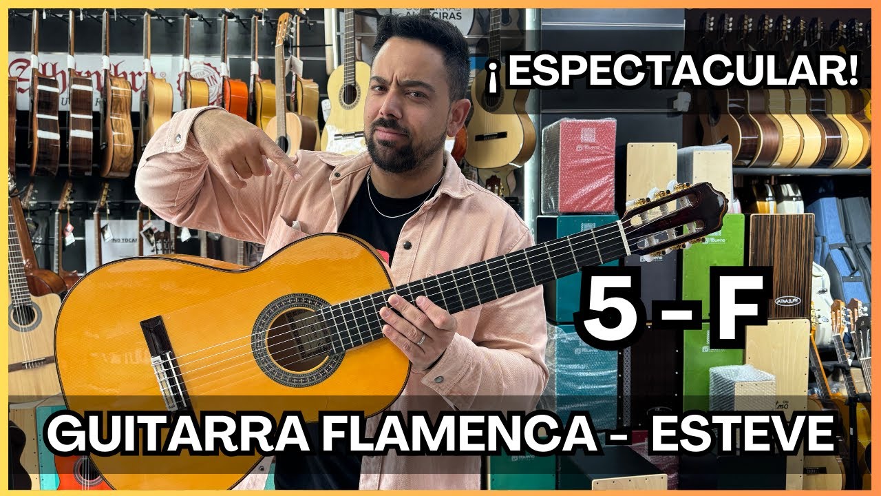 🚨 GUITARRA FLAMENCA ESTEVE - 5F 🚨 MARAVILLA #guitarraflamenca #guitarraespañola