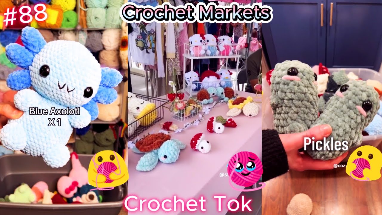 🧶💖 Crochet Markets TikTok Compilation - Crochet Tok Fam 🧶💖 #87