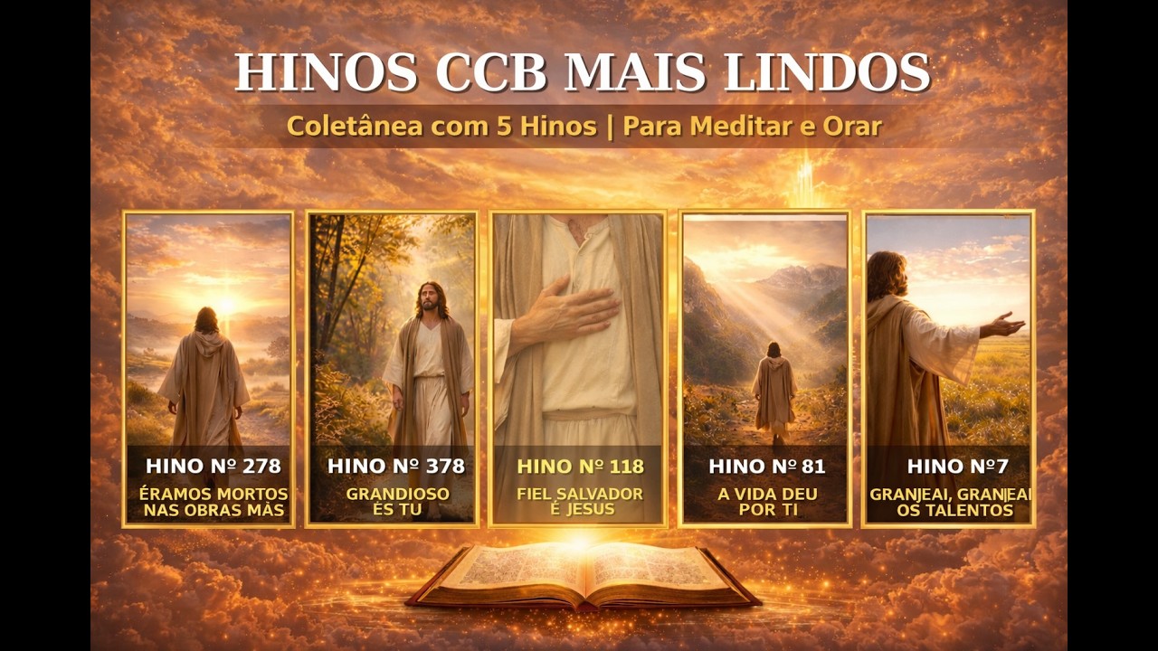 Hinos CCB Mais Lindos | Coletânea com 5 Hinos para Meditar e Orar
