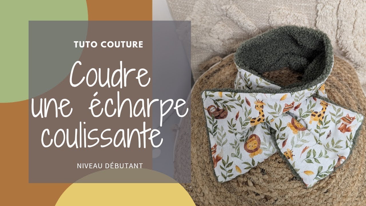 Tuto Couture : Apprenez à Coudre une Écharpe Coulissante Facile – Projet DIY pour Débutants