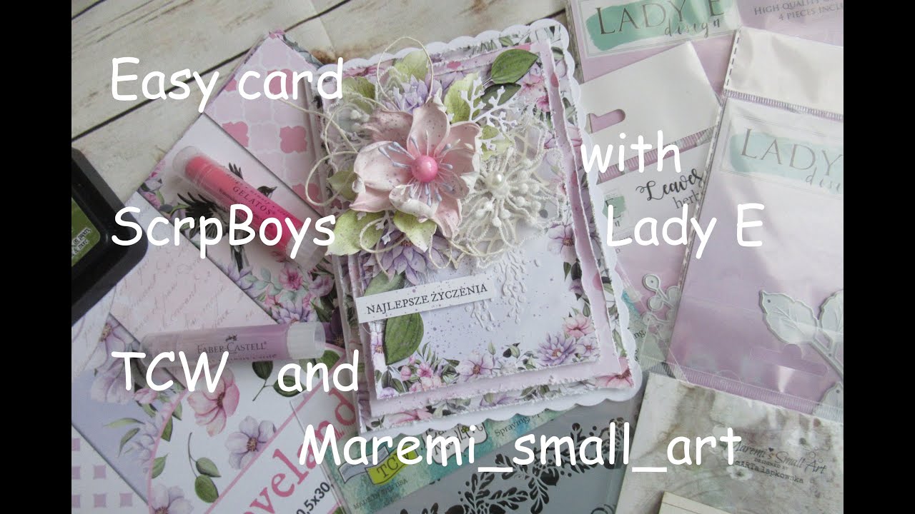 ⭐EASY card with beautiful Scrap Boys - Loveland collection ⭐ #scrapboys #loveland #beginner #easy