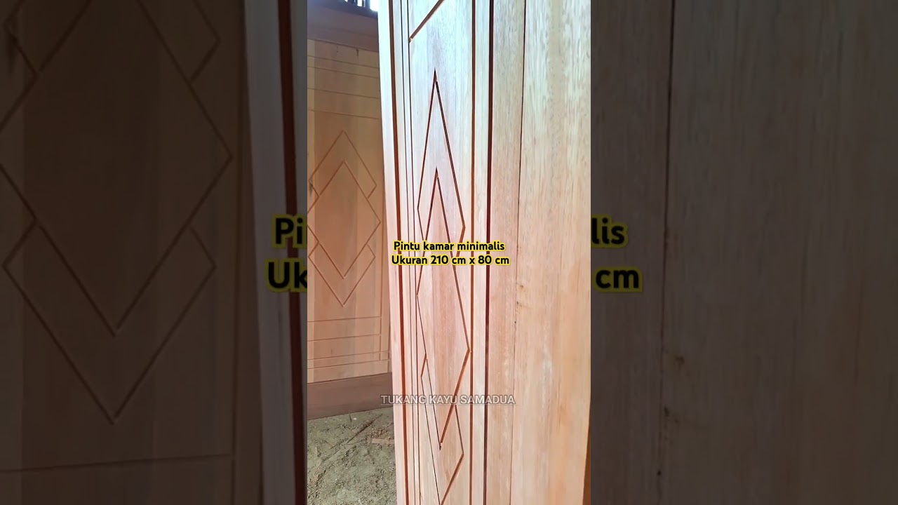 Pintu kayu minimalis model terbaru
