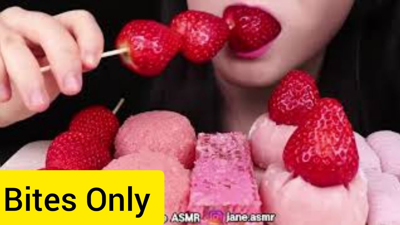 BITES ONLY Pink Foods // Jane ASMR 제인