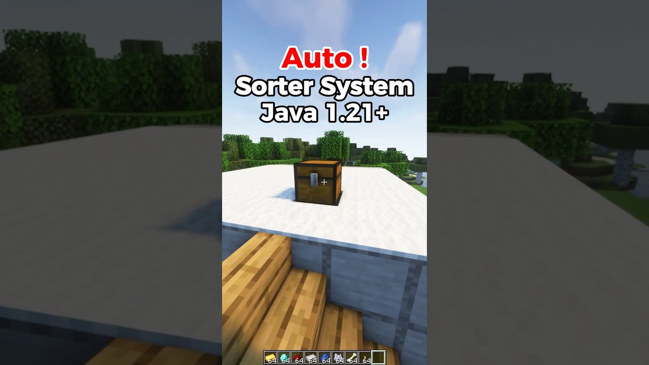 Minecraft Auto Sorter System#minecraft #minecraftbuilding #minecrafttutorial #fyp