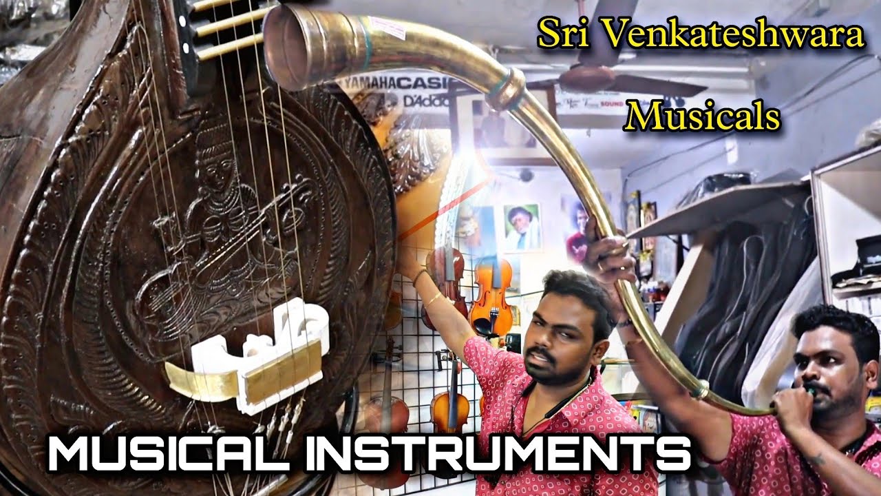 வீணை முதல் உருமி வரை😍 100+ Musical Instruments | Sri Venkateshwara Musicals | Bigg Shots