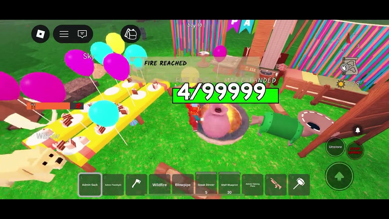 99 nights in the forest update party ( corrupted tools). 