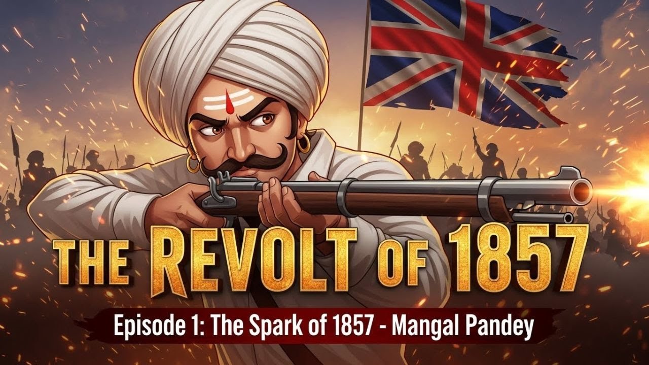 Episode 1: The Spark of 1857 – Mangal Pandey | The Revolt Of 1857 | Indian History | Animated Story