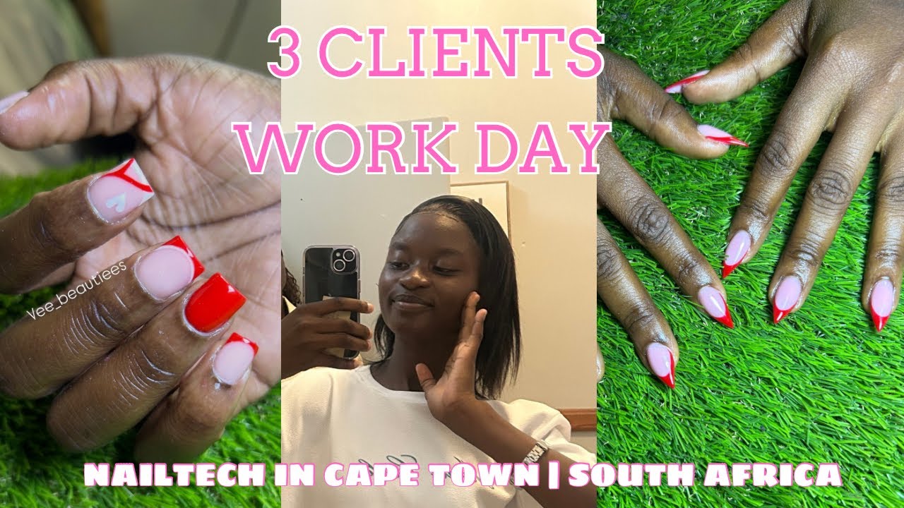 3 CLIENTS WORK DAY  | NAILTECH | LASH TECH IN South Africa | HUGE ANNOUNCEMENT + chit chat 