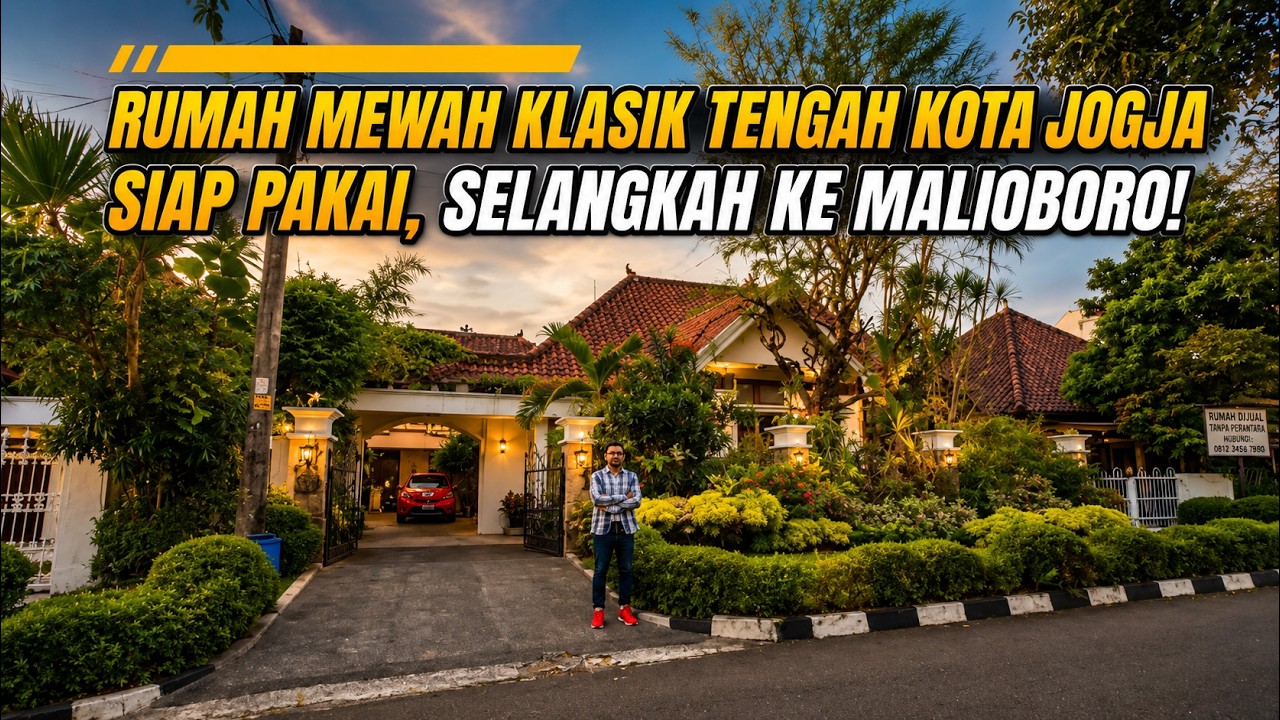 RUMAH MEWAH KLASIK TENGAH KOTA JOGJA COCOK BUAT RUMAH SINGGAH MAUPUN HUNIAN SELANGKAH MALIOBORO