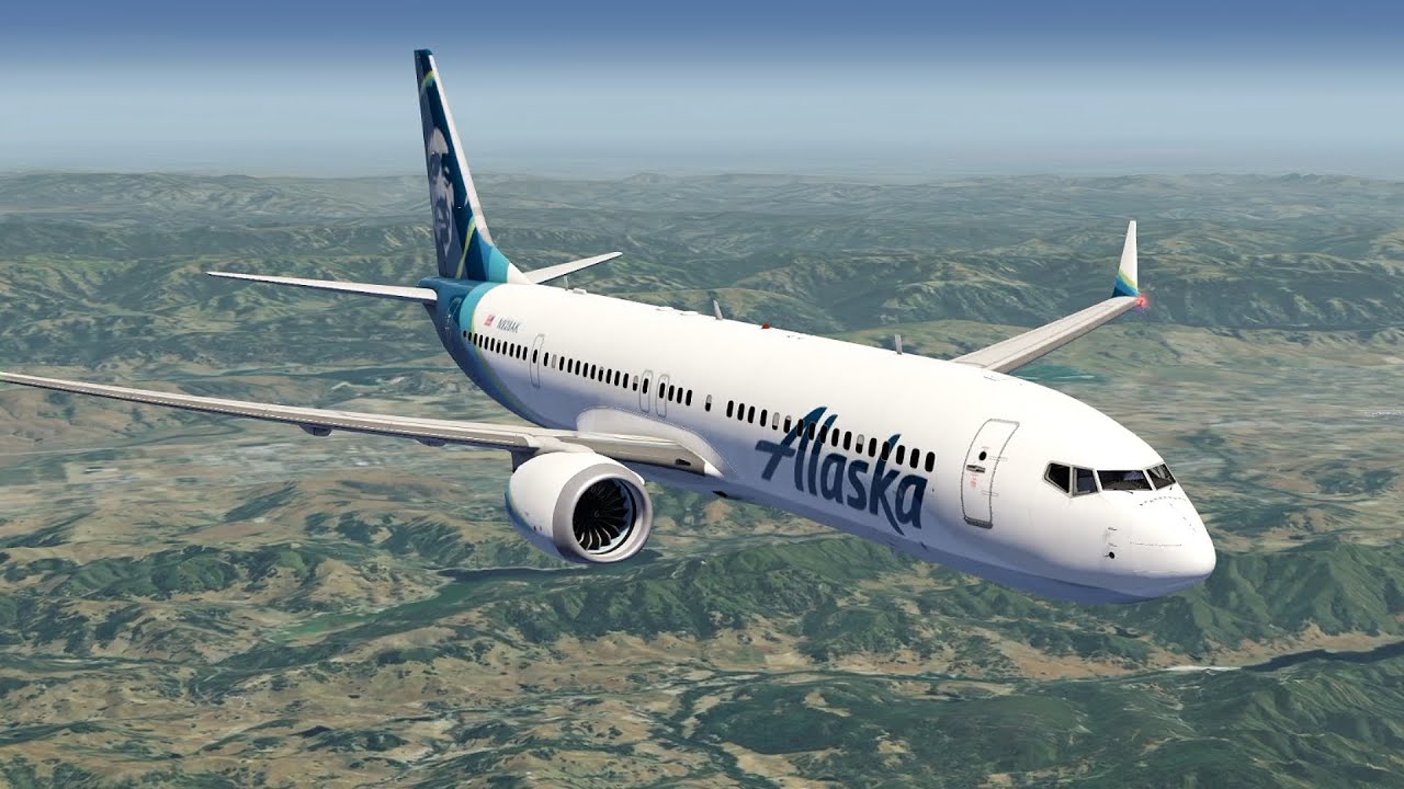 Boeing 737MAX9 full flight from Sonoma County to Monterey Regional. Aerofly FS Global.